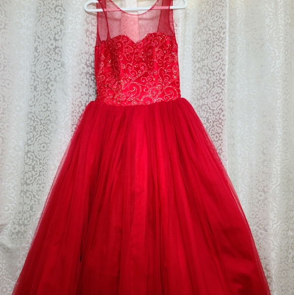 NEVER WORN Red Ball Gown